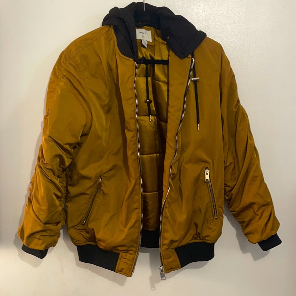 Forever 21 Golden Bomber Jacket